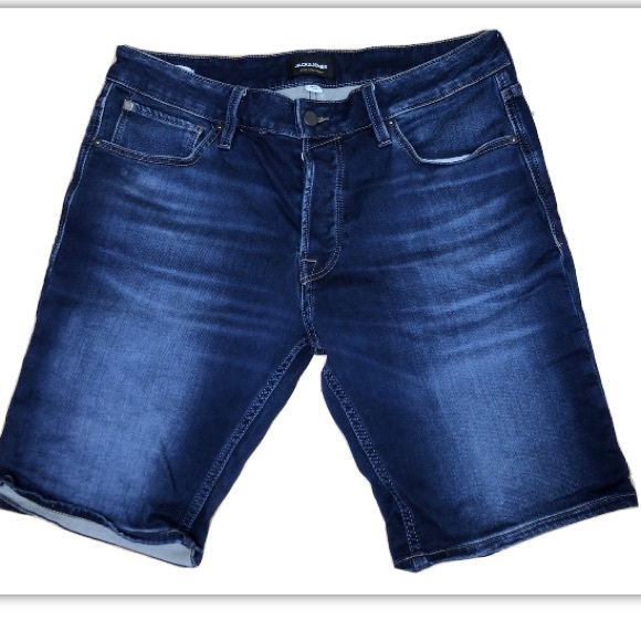 jack \u0026 jones | Shorts | Jack Jones Rick Icon Rolled Dark Denim Shorts |  Poshmark
